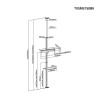 Nedis TVSM5750BK Professional TV mount from floor to ceiling up to 37-70"