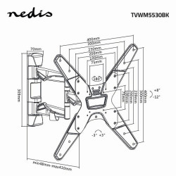 Nedis TVWM5530BK