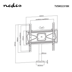 Nedis TVSM2231BK Table mount for TV up to 32-55"