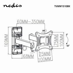 Nedis TVWM1510BK