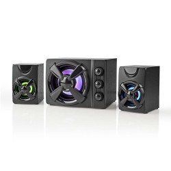 Nedis GSPR31021BK Gaming Speaker 2.1 / 33W / LED