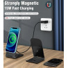 Swissten Magnetic Wireless Charger Stand 15W (MagSafe compatible)