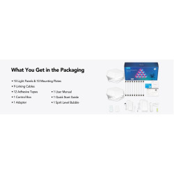 Govee B6066 Hexa Pro RGBIC LED Smart Panel Bluetooth / Wi-Fi / 10pcs