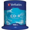 Verbatim Blank CD-R 700MB 1x-52X Extra Protection, 100 Pack Spindle