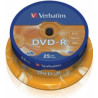 Verbatim Blank DVD-R AZO  4.7GB 16x 25 pack Spindle