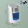 Leitz IQ OptiMax Small Office 350 paper shredder Micro-cut shredding 58 dB 22.3 cm Grey, White