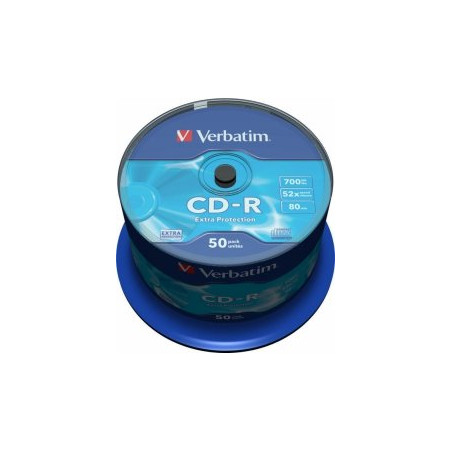 Verbatim Blank CD-R  700MB 1x-52x Extra Protection 50 Pack Spindle