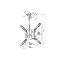 Multibrackets MB-3090 TV ceiling bracket 23"-55" / 20kg