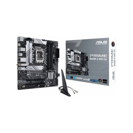 Asus Motherboard PRIME B660M-A WIFI D4 / mATX / LGA 1700