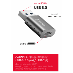 Swissten Adapter USB-A / USB-C