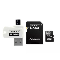 Goodram MicroSD class 10 UHS I 32GB Memory card + Card reader