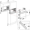 Whirlpool WMN14BW White Grill microwave Built-in 22 L 750 W