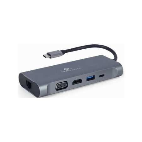 Gembird USB Type-C Multi-Port Adapter + Card Reader