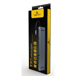 Gembird USB Type-C Multi-Port Adapter + Card Reader