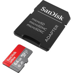 Sandisk Ultra Android microSDXC 64GB 140MB/s A1 Cl.10 UHS-I Memory card + adapter