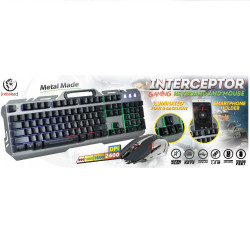 Rebeltec wired set: LED keyboard + mouse