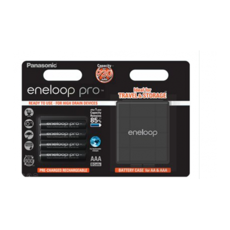 Panasonic Eneloop Pro Batteries AAA 930mAh rechargeable 4pcs + BOX