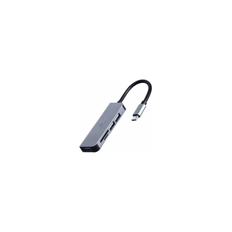 Gembird HUB USB Type-C 3-port with Card Reader