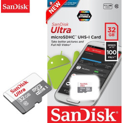 SanDisk 32GB microSDHC Ultra 10 UHS-I Memory Card