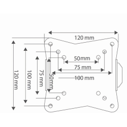 Nedis TVWM1010BK
