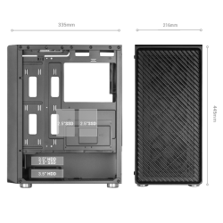 Mars Gaming MC-3000 Computer case ATX / 4x FAN