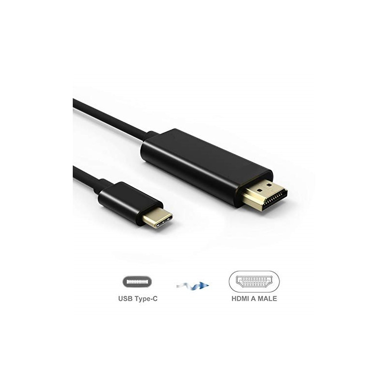 RoGer RO-USBC2HDMI1.8M-BK