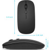 RoGer PM33 Rechargeable Wireless Mouse 1600DPI / 2.4GHz / Silent