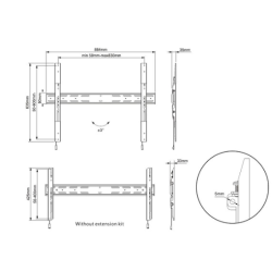 MULTIBRACKETS MB-0518 Wall lock bracket for TVs līdz 90" / 75kg