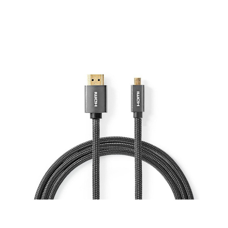 Nedis CVTB34700GY20 High Speed HDMI™ Cable with Ethernet| HDMI™ Micro maler | 4K@60H | 2.00  m