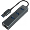 Savio AK-58 USB Hub 3-port USB-A / 3.1 Gen / RJ-45 Gigabit Ethernet