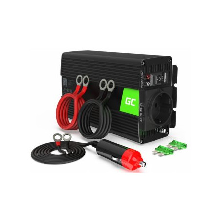 Green Cell Car Power Inverter Converter 24V to 230V / 500W / 1000W