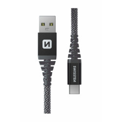 Swissten ARAMID REINFORCED Data Cable USB / USB-C / 1.5m / 60w
