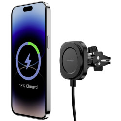 Swissten Magstick Car Holder With Wireless Charger 15W