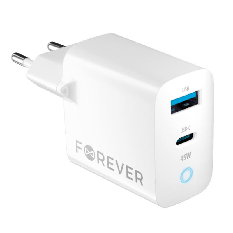 Forever TC-06 GaN Charger PD / QC / 1x USB-C / 1x USB / 45W