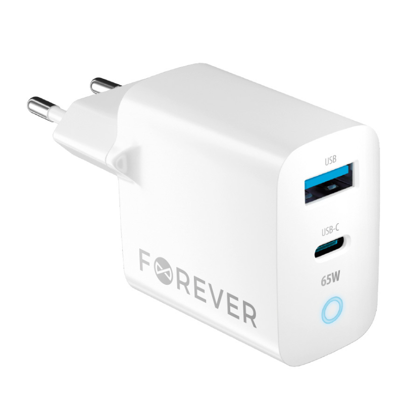 Forever TC-06 GaN Charger PD / QC / 1x USB-C / 1x USB / 65W