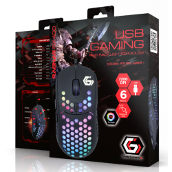 Gembird RX400 Backlighted Mouse USB / RGB