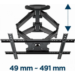 Gembird Full-motion TV Wall Mount 600x400 / 45kg