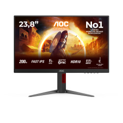 AOC G4 24G4HA kompiuterio monitorius 60,5 cm (23.8") 1920 x 1080 pikseliai „Full HD“ LED Juoda, Raudona