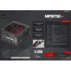 Mars Gaming MPIII750 Power Supply  ATX 750W
