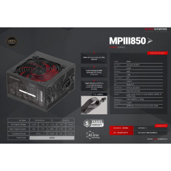Mars Gaming MPIII850 Power Supply  ATX 850W