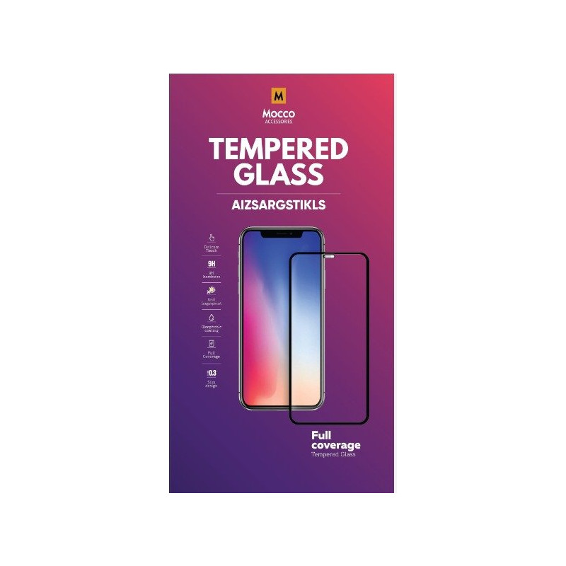 Mocco Full Face / Full Glue Tempered Glass Full Coveraged with Frame Apple iPhone 15 Pro Black