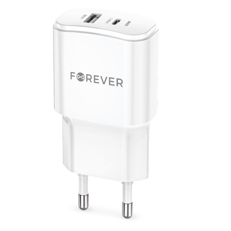 Forever TC-01-20AC Charger PD / QC / USB-C / 1USB / 20W