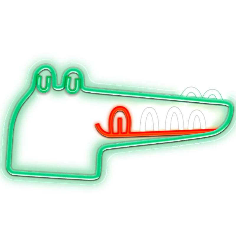 Forever Light FLNJ03 JURASSIC CROC Neon LED Signboard