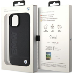 BMW Magsafe Leather Hot Stamp Case for Apple iPhone 15  Plus
