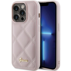 Guess Quilted Metal Logo Case for Apple iPhone 15 Pro
