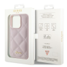 Guess Quilted Metal Logo Case for Apple iPhone 15 Pro