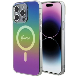 Guess  IML MagSafe Iridescent Case for Apple iPhone 15 Pro