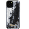 Guess HC Sequin Script Metal Case for Apple iPhone 15