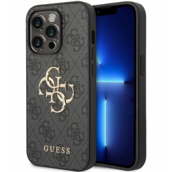 Guess PU Leather 4G Metal Logo Case for Apple iPhone 15 Pro Max