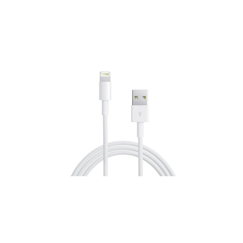 Mocco Lightning USB data and charging cable 1m White